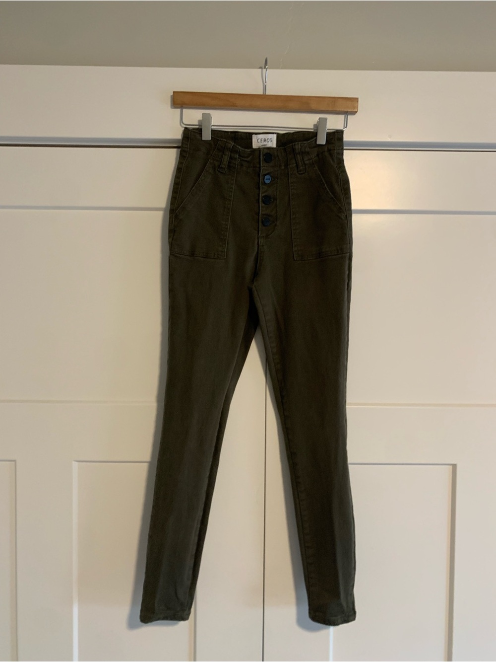 Women’s Olive Slim Fit Pants